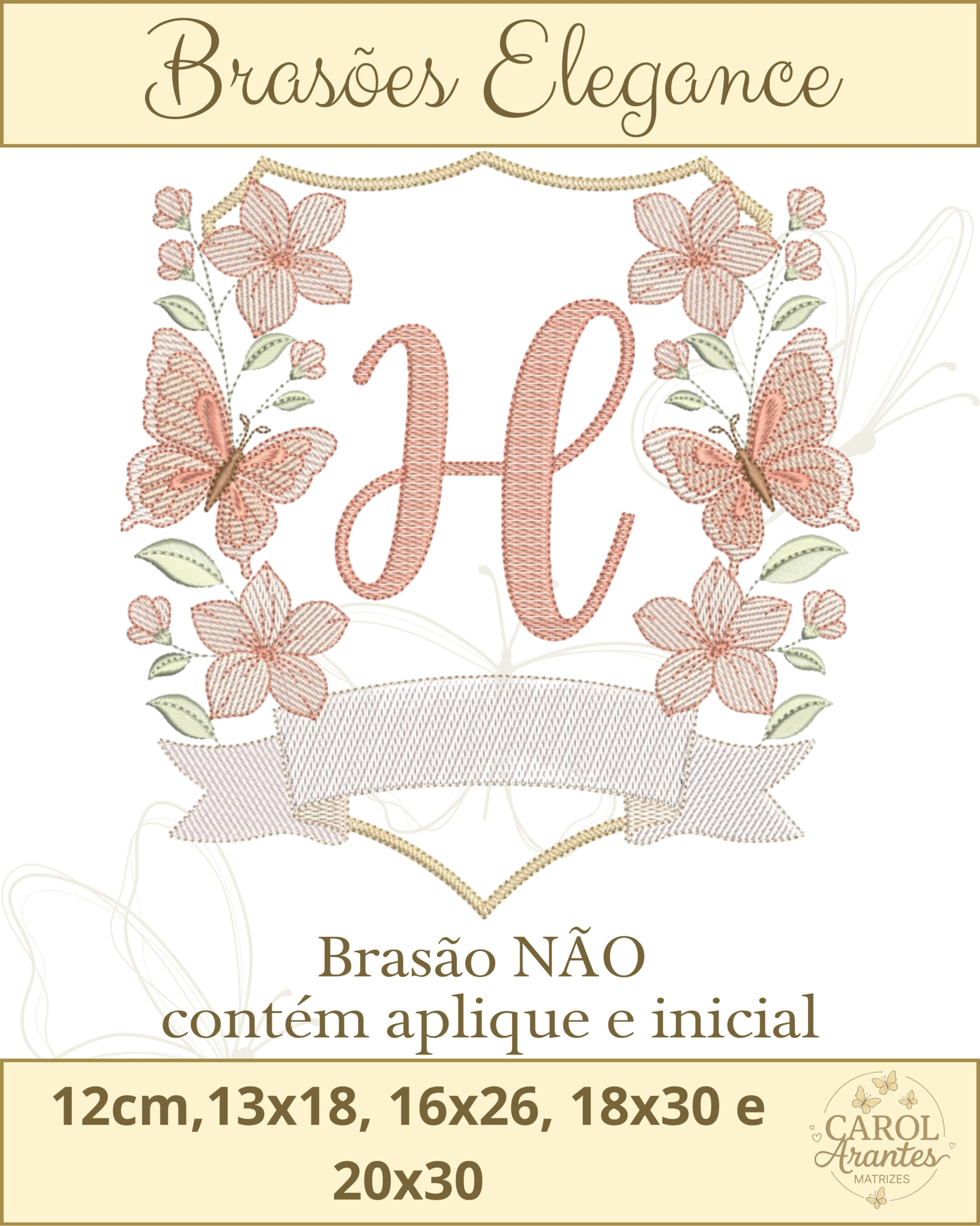 Brasão Doce Borboletas