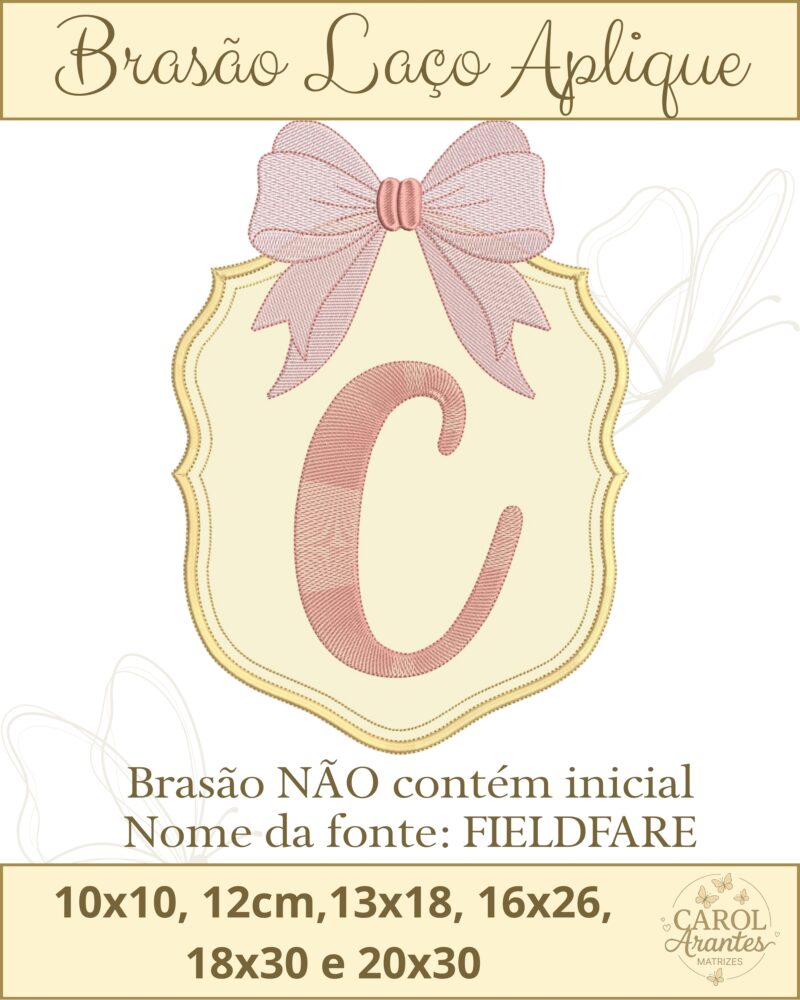 Brasão Laço Aplique